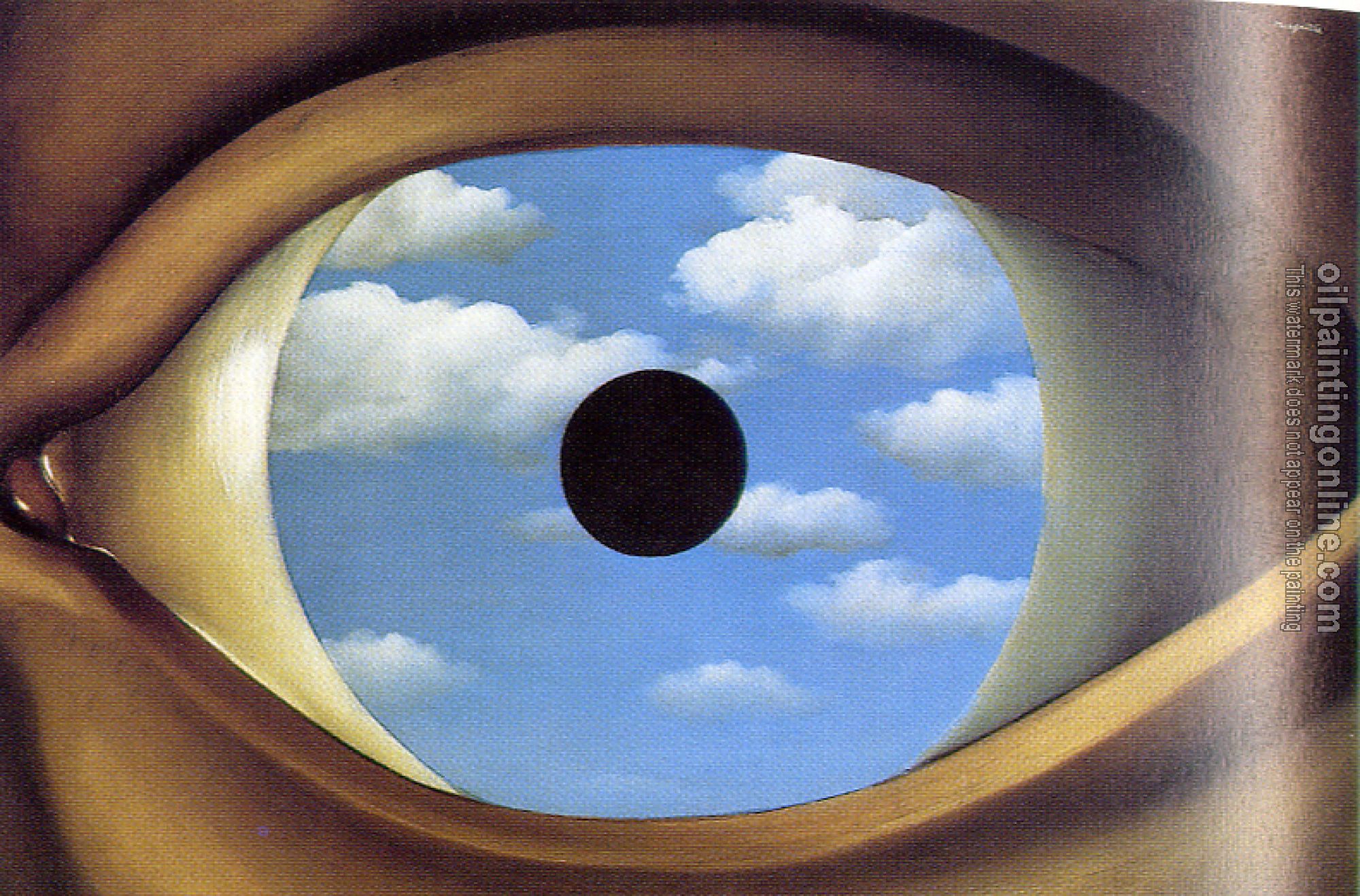 Magritte, Rene - the false mirror